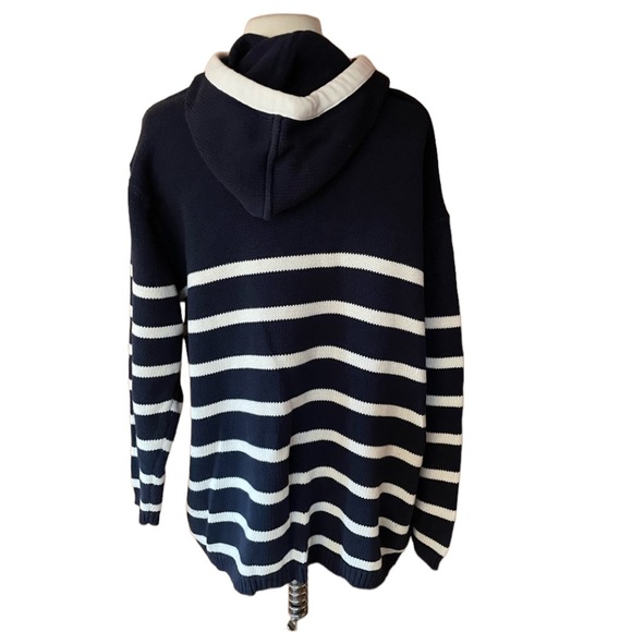 1990s Jones‎ New York Sport Hooded Cotton Sweater - Picture 4 of 6